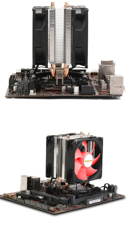 CPU Air Cooler X79/X99 — 3-Pin/4-Pin PWM Fan for Intel LGA 1366/1151/1155/1200/1700/2011 & AMD AM3/AM4/AM5