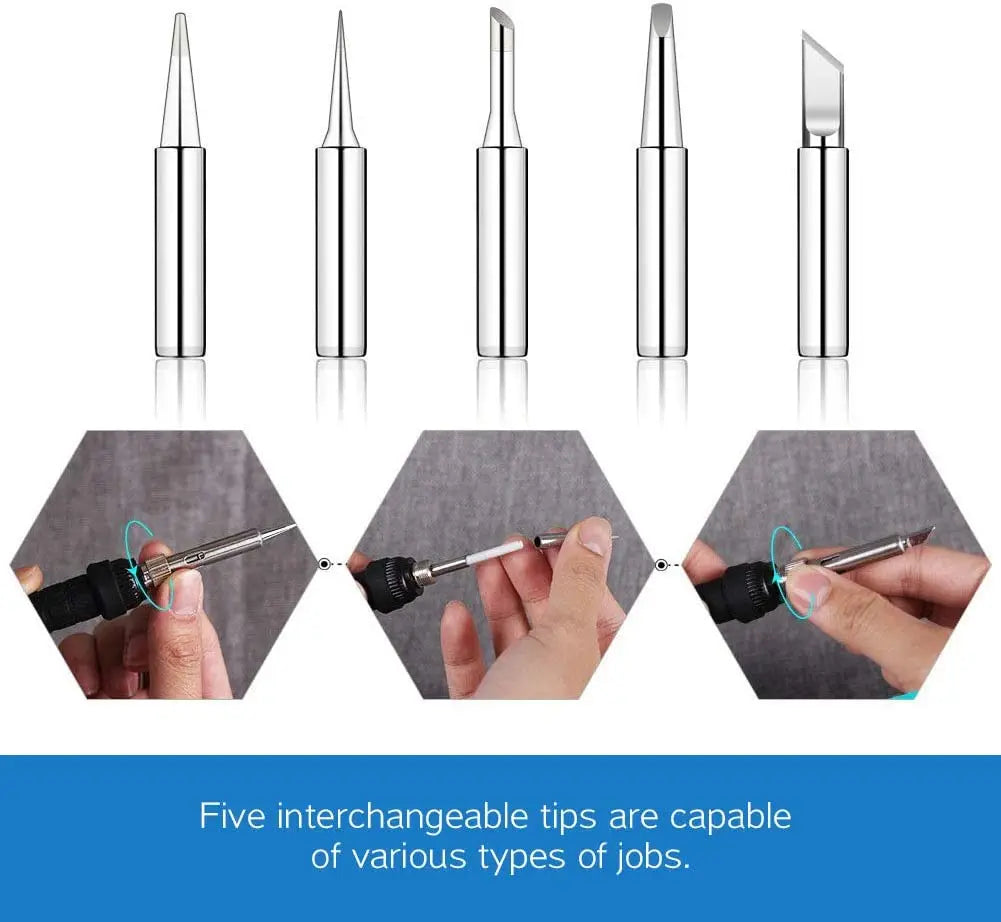 60W Electric Soldering & Pyrography Tool – Adjustable Temperature Wood Burning and Embossing Pen Set