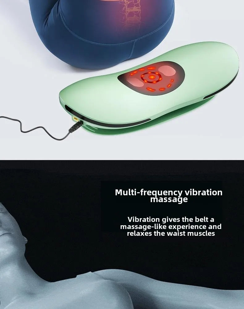 Electric Lumbar Traction Device Massager – Adjustable Intensity with Heat Function, Inflatable Back Stretcher