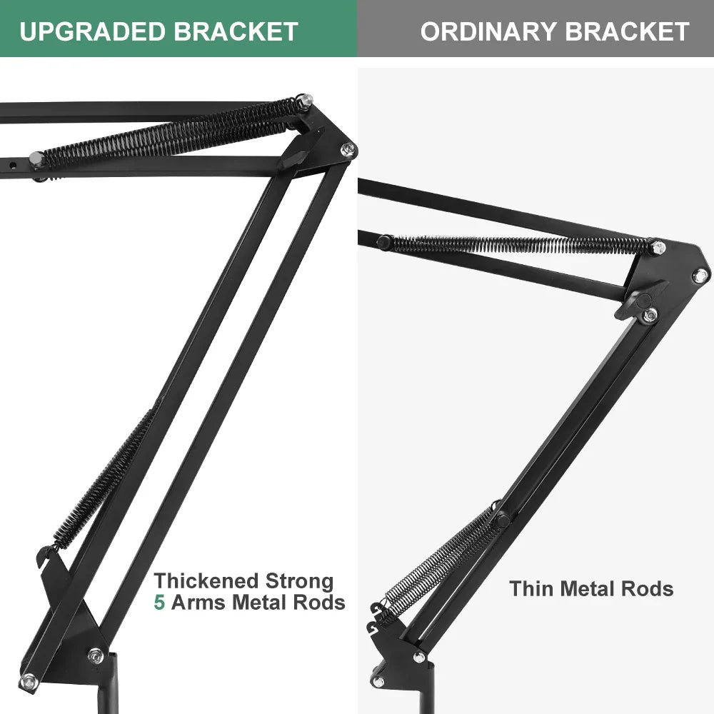 Professional Scissor Arm Stand for BM800 Microphone – Universal Shock Mount with Spider Cantilever Bracket and Mic Holder