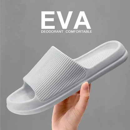 Unisex Soft Sole Massage Shower Slippers – Waterproof Non-Slip Bathroom & Home Comfort Slides for Couples