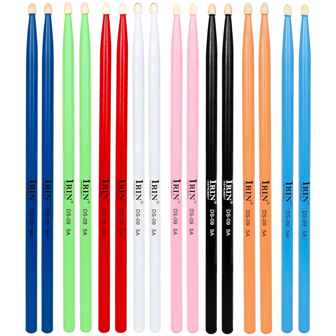 5A Maple Drumsticks – DS-09 Multicolor Drum Mallets, Professional Percussion Musical Instrument Accessories