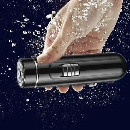 USB Rechargeable Electric Razor for Men – Wet & Dry Shaver, Compact Portable One-Button Grooming Tool for Home, Car & Travel
