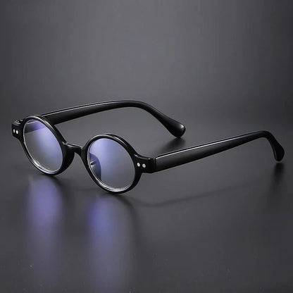 May Flower 2024 Slim Round Reading Glasses – Blue Light Blocking Eyewear for Men & Women +1.5
