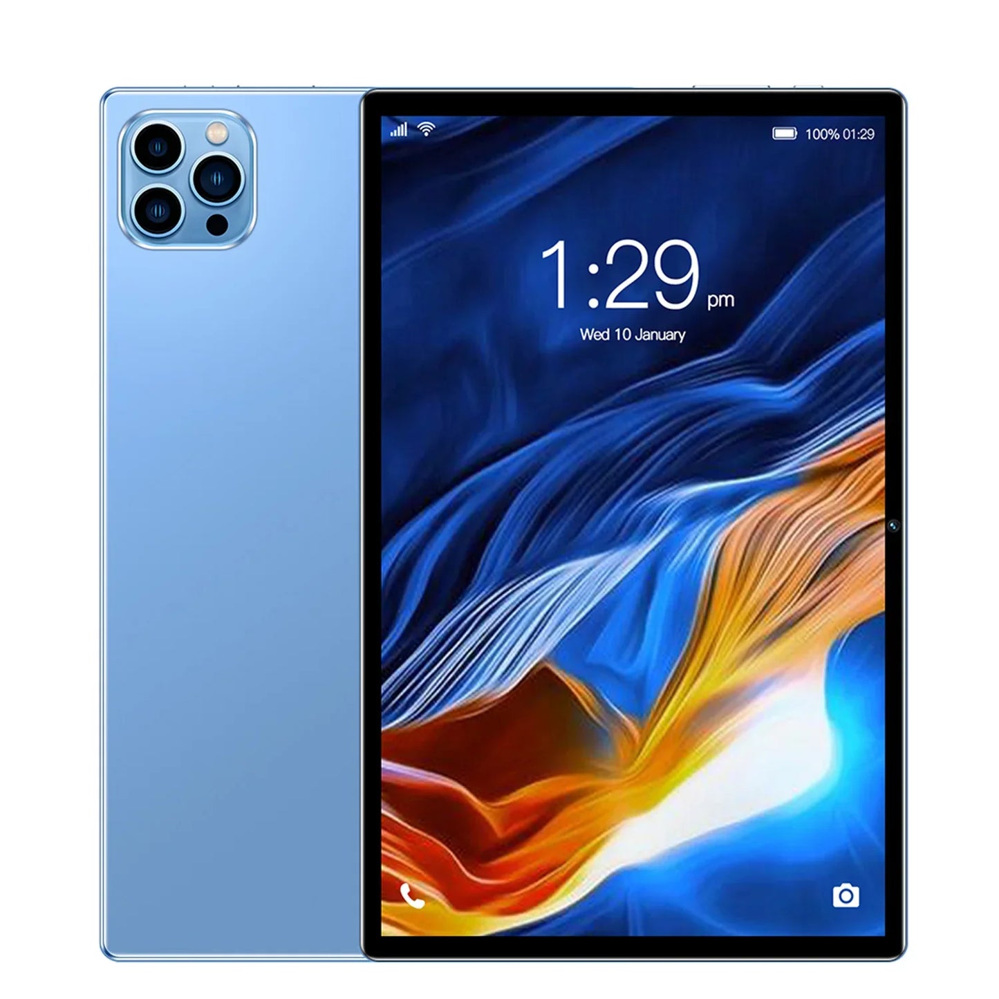 BDF 10.1" Android Tablet – Octa-Core, Dual SIM, 3G Call, Dual Cameras, 4GB RAM 64GB ROM, WiFi & Bluetooth