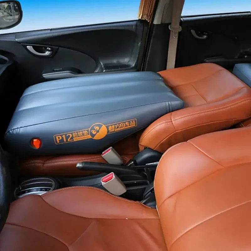 Car Travel Inflatable Mattress — Front Slope Air Bed Cushion & Seat Gap Pad for Self-Driving Trips