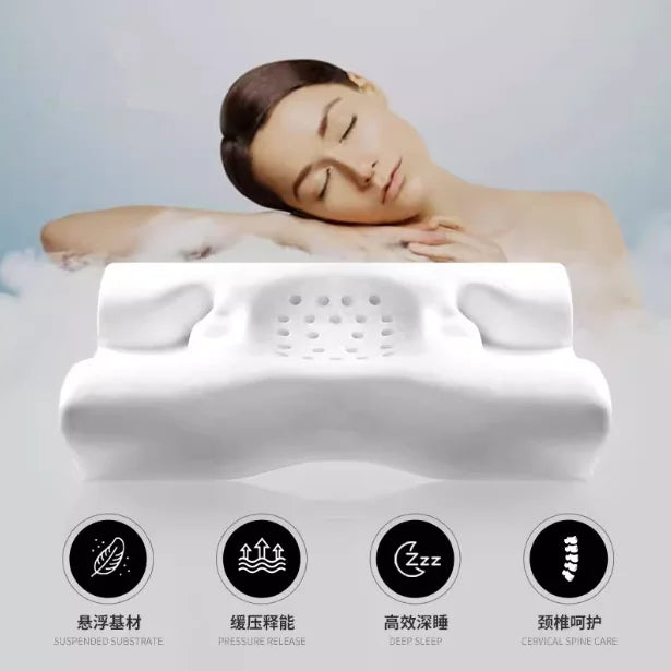 3D Beauty Side Sleep Pillow – Memory Foam Cervical Pillow, Anti-Wrinkle Face Support for Better Sleep
