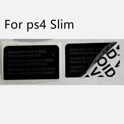 20PCS Replacement Warranty Stickers – PS4 & PS5 Console Case Shell Labels for Slim, Pro, and Host Models