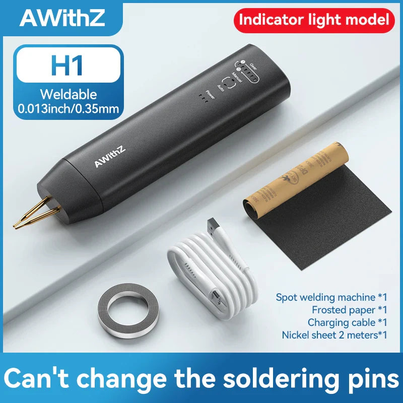 AWithZ Portable Handheld Spot Welder – DIY 90-Gear Adjustable Welding Machine for 18650 Lithium Batteries