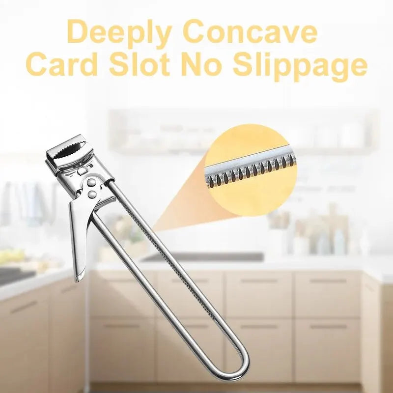 Adjustable Stainless Steel Can Opener | Non-Slip Bottle Opener | New Kitchen Tool