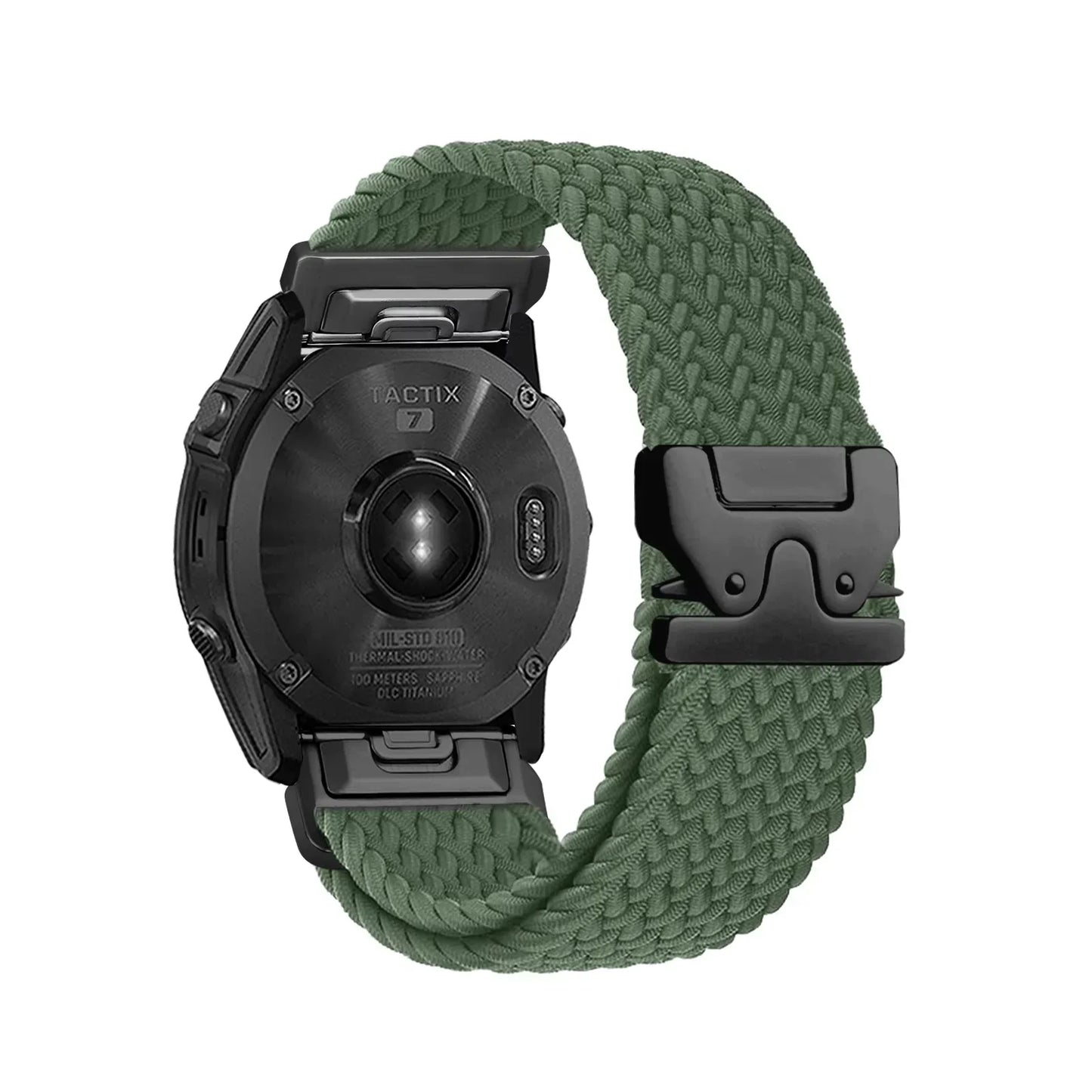 Nylon Quick Fit Watch Strap - 20mm 22mm 26mm Replacement Band for Garmin Fenix, Tactix & Instinct Series