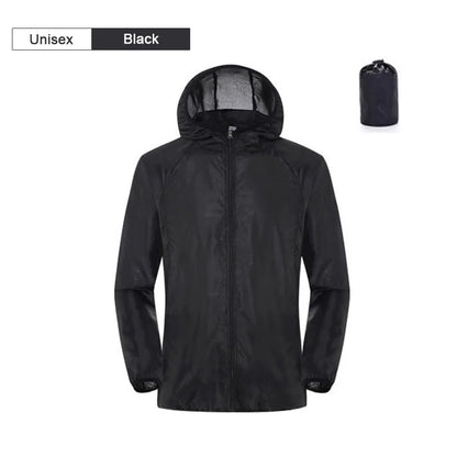 Unisex Waterproof Camping Jacket — Men & Women Windbreaker, Raincoat for Hiking, Climbing, and Sun Protection