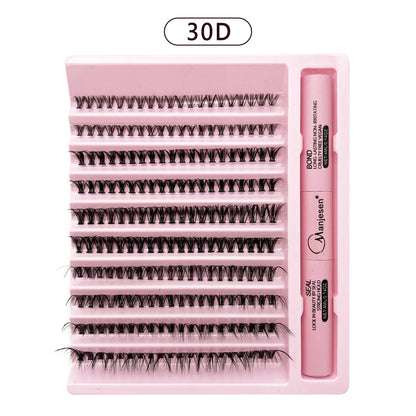 200 PCS Eyelash Clusters Kit – Lash Bond & Seal, DIY Lash Extension Tools & Glue Accessories