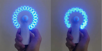 6-20 Pcs Customized LED Fans – Personalized Portable Light-Up Fans for Proposals, Outdoor, Birthday & Wedding Gift Favors