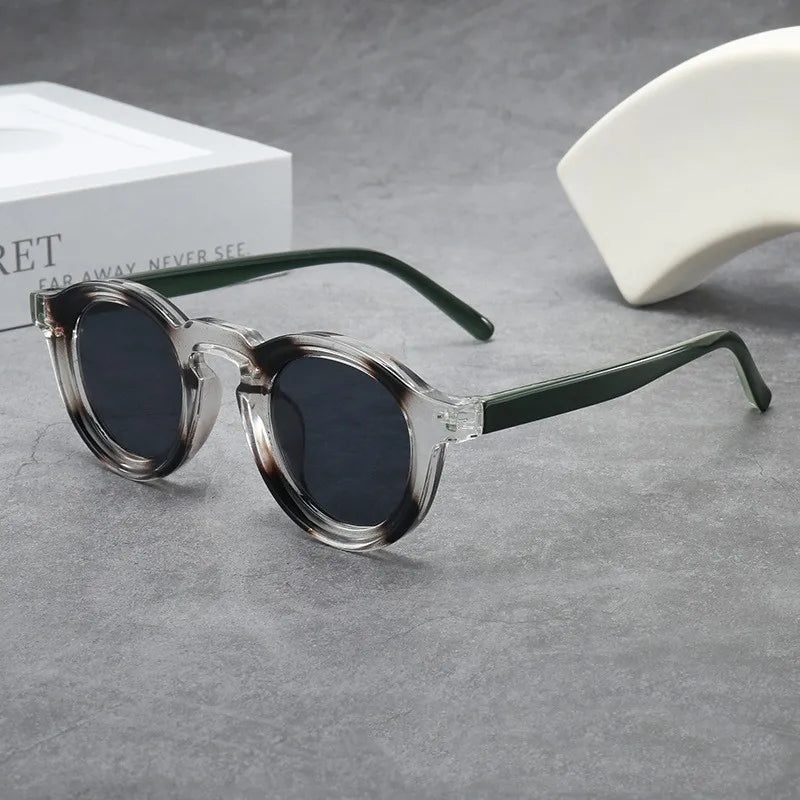 2025 Retro Round Small Frame Sunglasses — High-End UV Resistant Shades for Men & Women, Fashion Trend