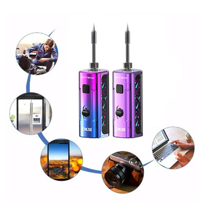 DOTECO Tik30 Portable Electric Soldering Iron – 400mAh Welding Tool with Variable Voltage
