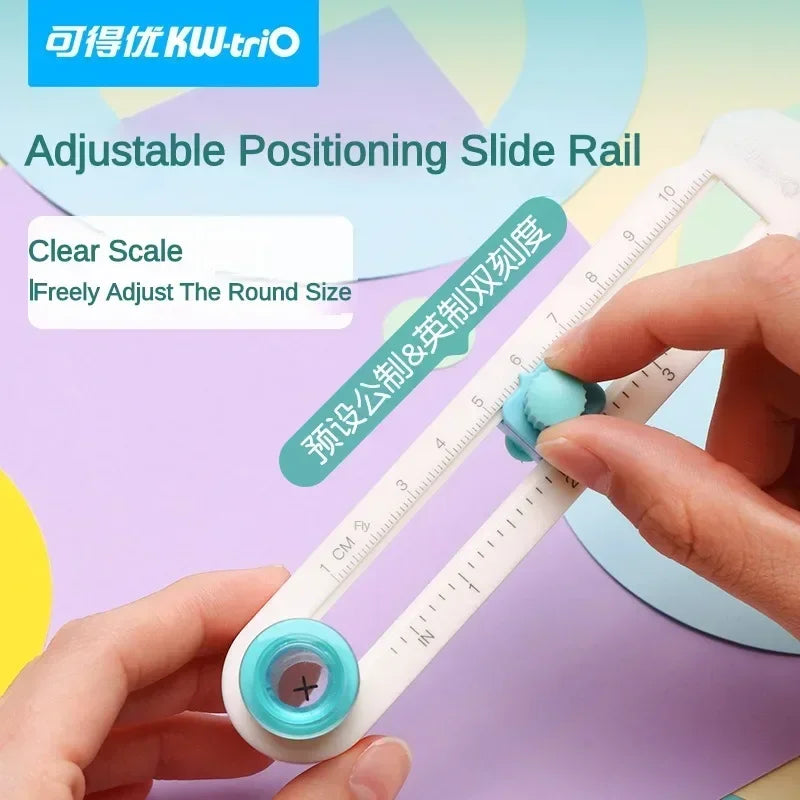 360° Adjustable Round Cutting Knife – DIY Compass Circle Cutter for Scrapbooking & Paper Crafts