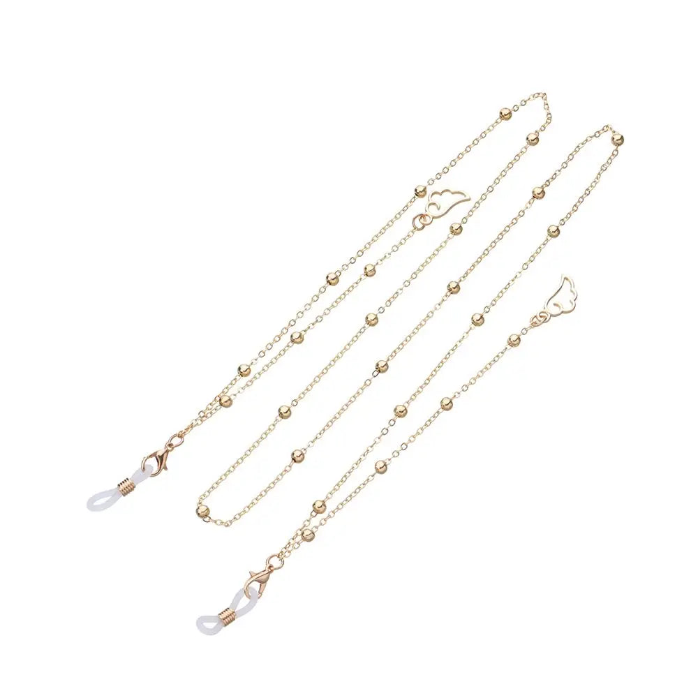 Women's Eyeglass Chain - Hollow Star & Pearl Beaded Lanyard for Sunglasses & Reading Glasses