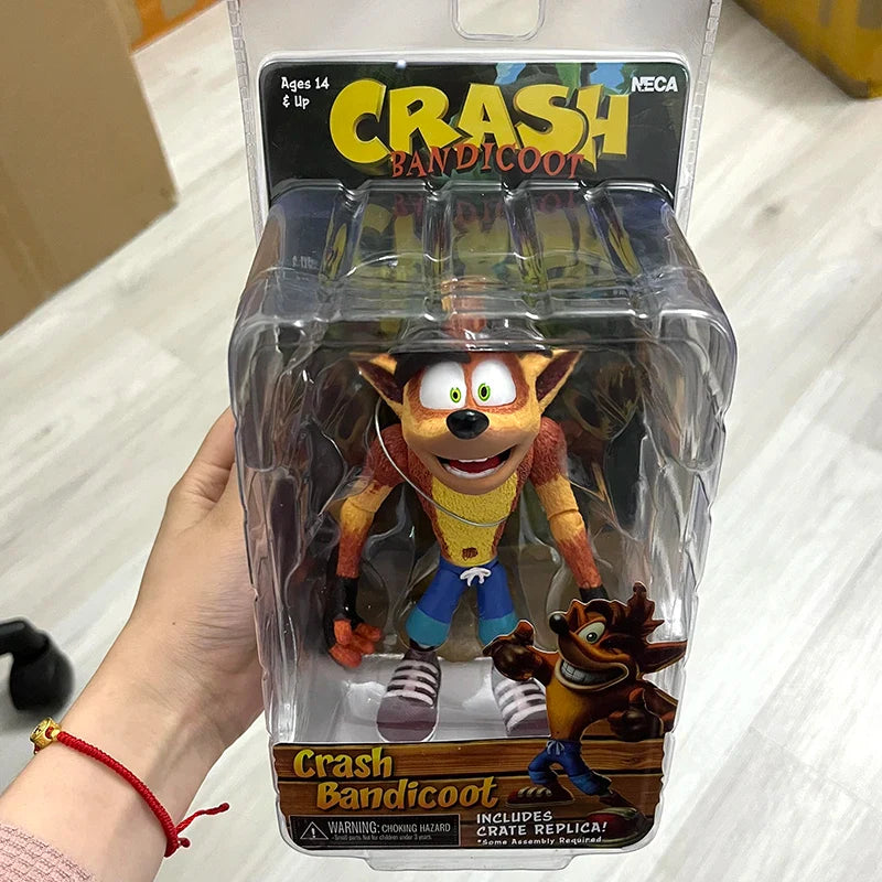 Crash Bandicoot Action Figure Toy – N. Sane Trilogy Game Character Collectible Gift