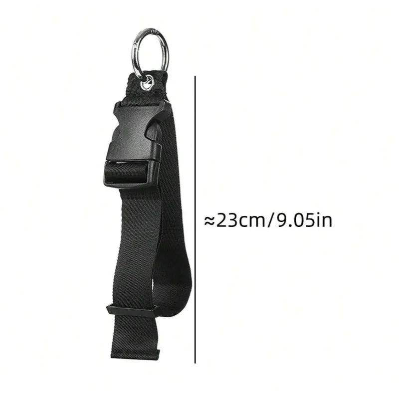 Travel Luggage & Backpack Strap — Portable Adjustable Strap with Release Buckle, Add-A-Bag Belt Holder