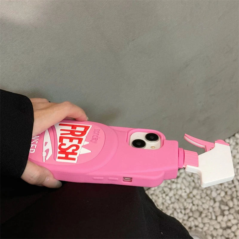 3D Cute Soft Silicone Shockproof Case for iPhone 11-16 Pro Max – Stereo Cleaner Protective Cover Accessories