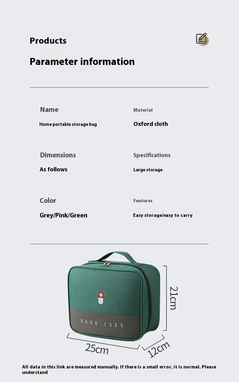 Portable Medicine Box – Compact Pill Organizer for Travel & Daily Use