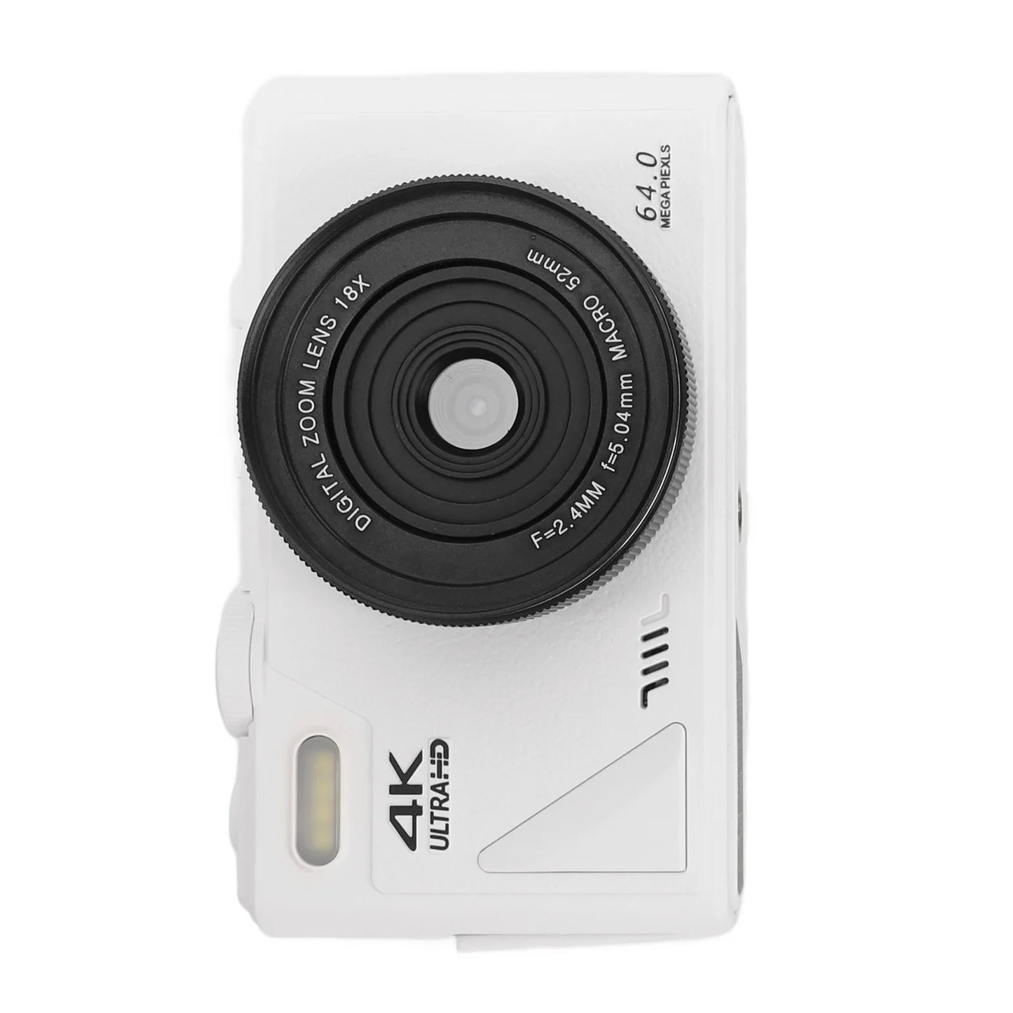 Retro 64MP Digital Camera – Stabilization Video, Pause Function, 3-Inch IPS Screen for Vlogging & Beginners