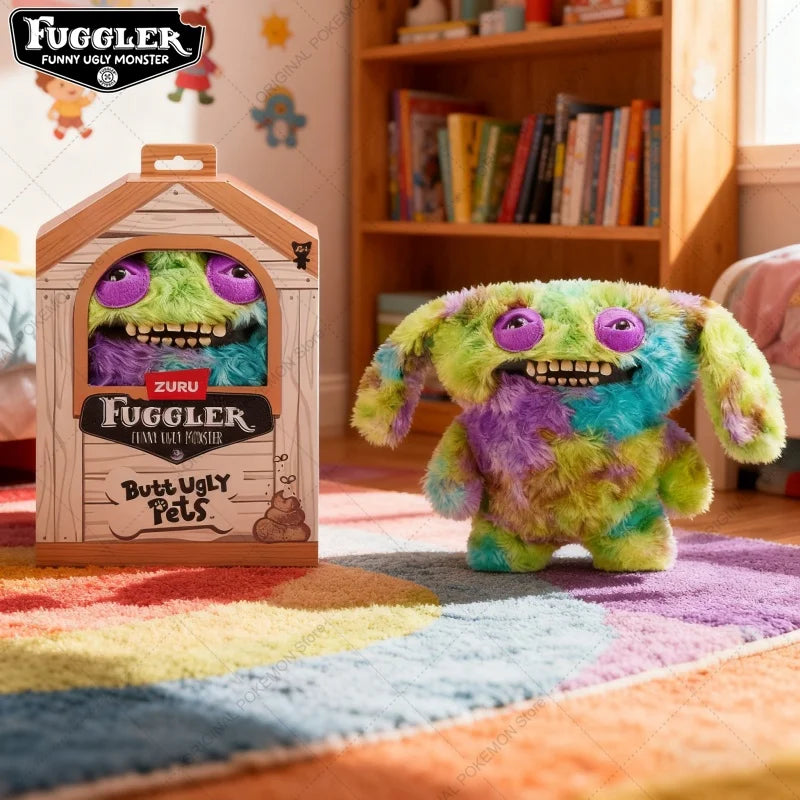 Original Fuggler Ugly Teeth Monsters Plush Toys – Butt Ugly Pets Snowman & Reindeer Dolls for Christmas & Kids Gifts