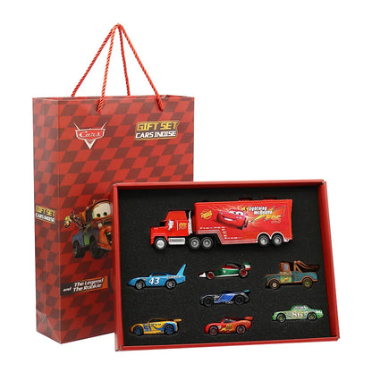 Disney Pixar Cars 3 Diecast Toy Set – Lightning McQueen, Mater, Jackson Truck | Metal Model Cars for Boys