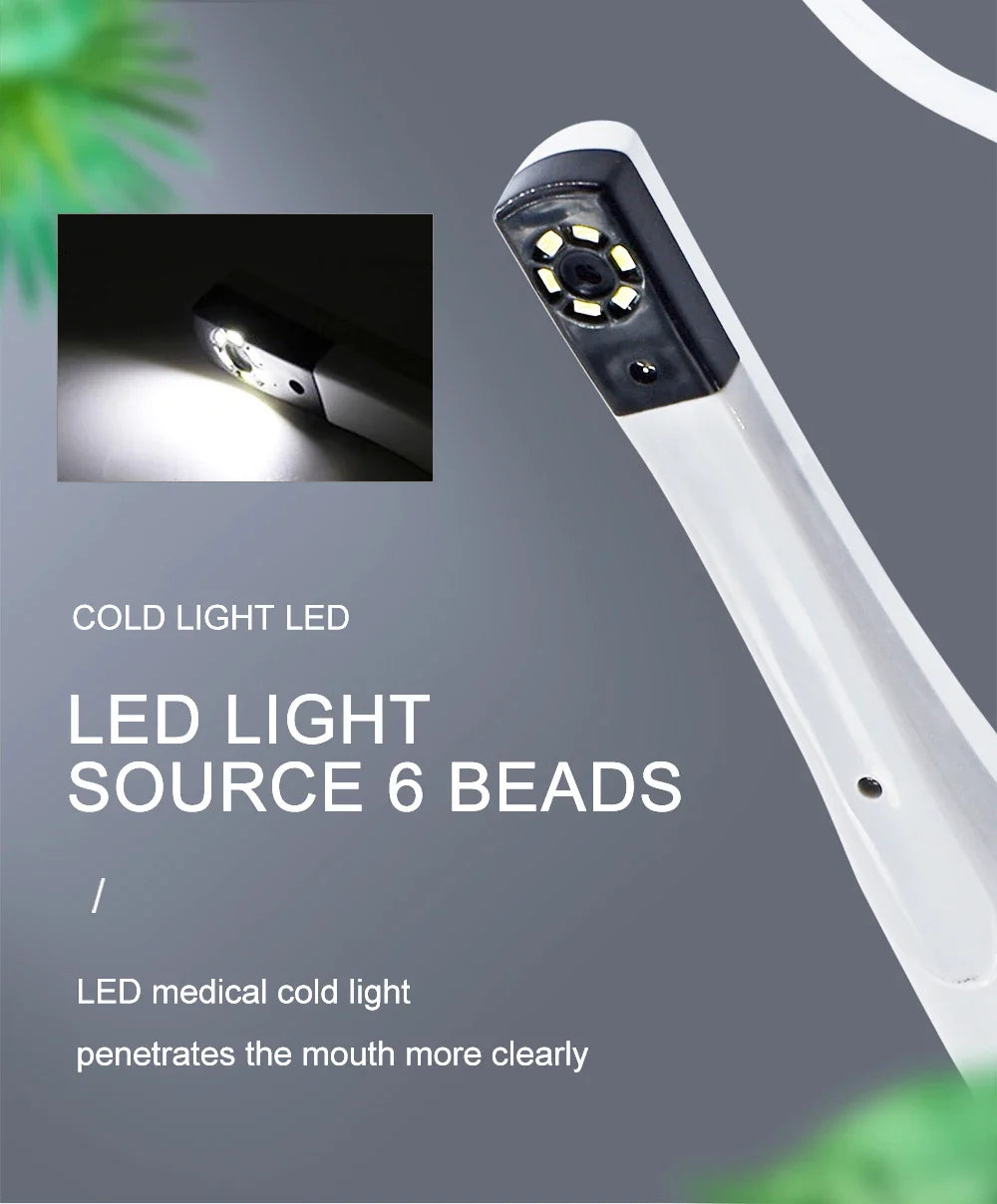 DEASIN USB HD Oral Camera – Digital Intraoral Viewer with 6 LED Lights for Dental Examination
