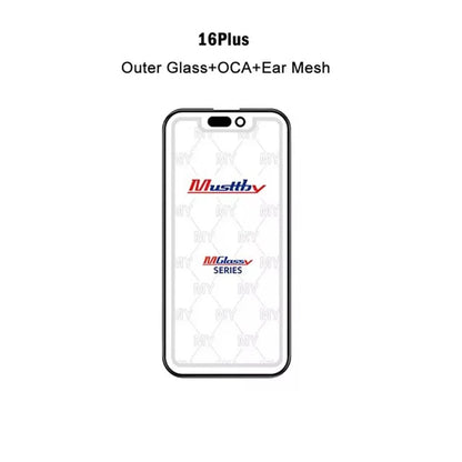Musttby 5PCS Front Outer Glass + OCA for iPhone — 1:1 Original Touch Screen Repair for iPhone 11/12/13/14 Pro & X/XS Max