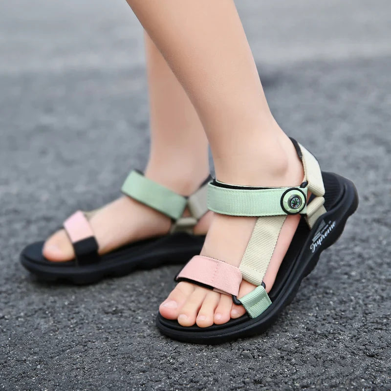 Kids Summer Sandals Sneakers – Non-Slip Breathable Outdoor Beach Shoes for Boys & Girls, Lightweight Fashion Footwear
