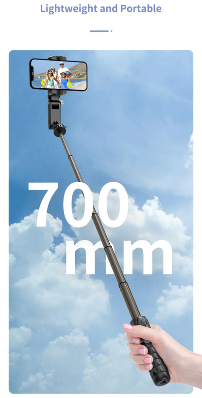 360° Rotation Gimbal Stabilizer & Selfie Stick – Tripod for iPhone & Smartphone Live Photography