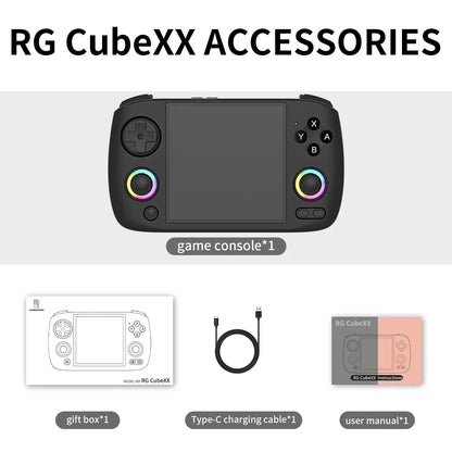 ANBERNIC RG Cube XX Handheld Game Console – 3.95-Inch, HDMI TV Connect, WiFi Pairing, Perfect Birthday Gift