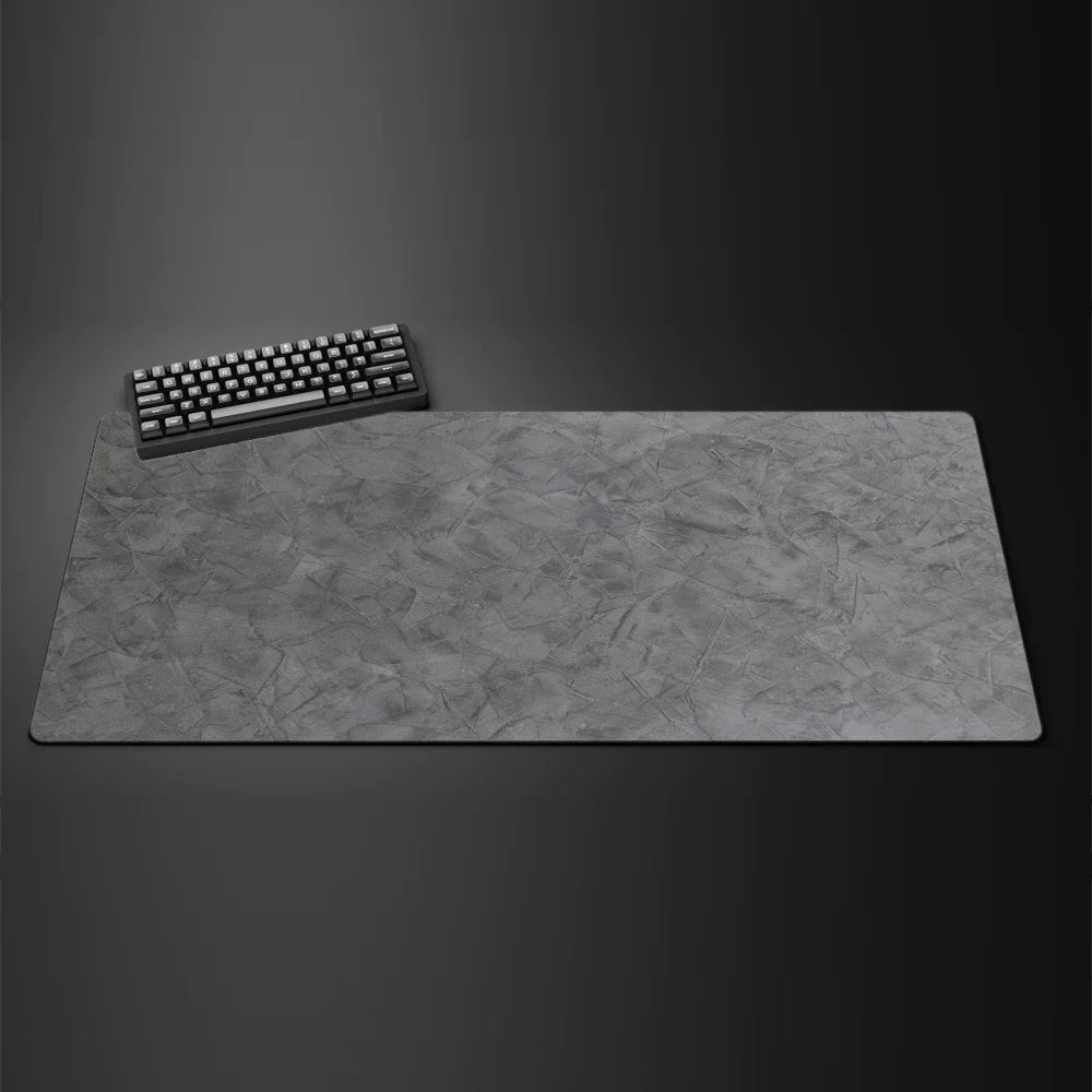 Gray Texture XXL Gaming Mouse Pad – Large 90x40cm Rubber Anti-Slip Desk Mat for Computer Office and Gaming