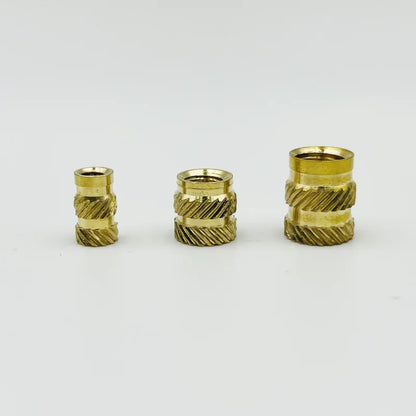 Brass Insert Nut Set M2–M6 – Knurled Hot Melt Threaded Copper Nuts for 3D Printing & Injection Molding