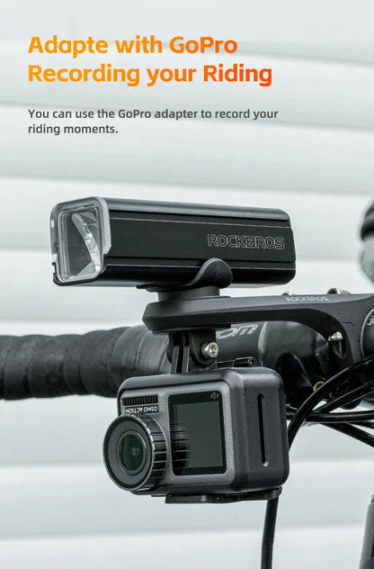 ROCKBROS Light Bracket – Nylon Bicycle Code Table Holder for Mountain & Road Bikes, Sports Camera & Lamp Extension Base