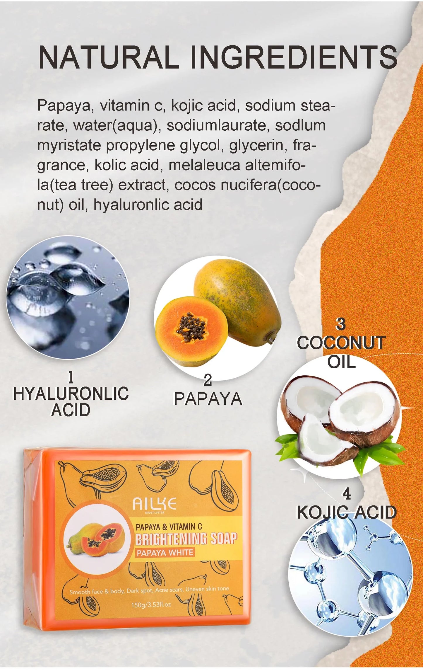AILKE Multi-Vitamin Moisturizer – Body Lotion for Radiance, Whitening & Hydration