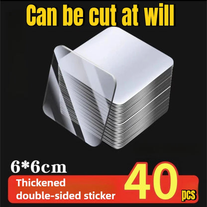 Double-Sided Nano Adhesive Tape – Reusable Super Strong Transparent Waterproof Wall Mount Sticker