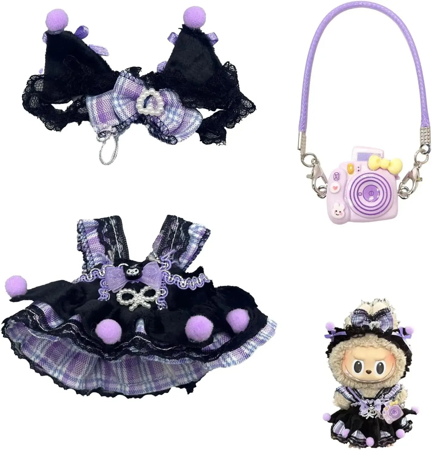 17cm Labubu Doll Clothes Set — Stylish Outfit for 17cm Labubu Dolls