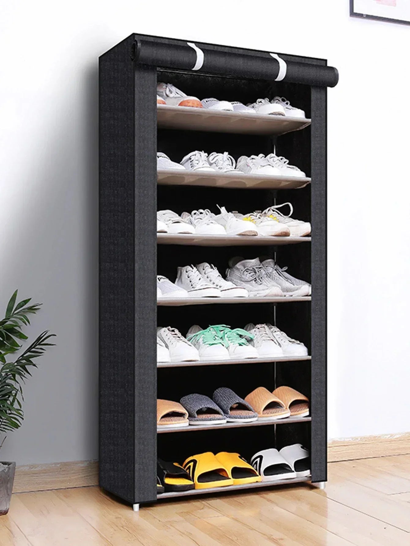 Multilayer Dustproof Shoe Storage Rack – Space-Saving Nonwoven Shoe Cabinet & Organizer for Home Furniture
