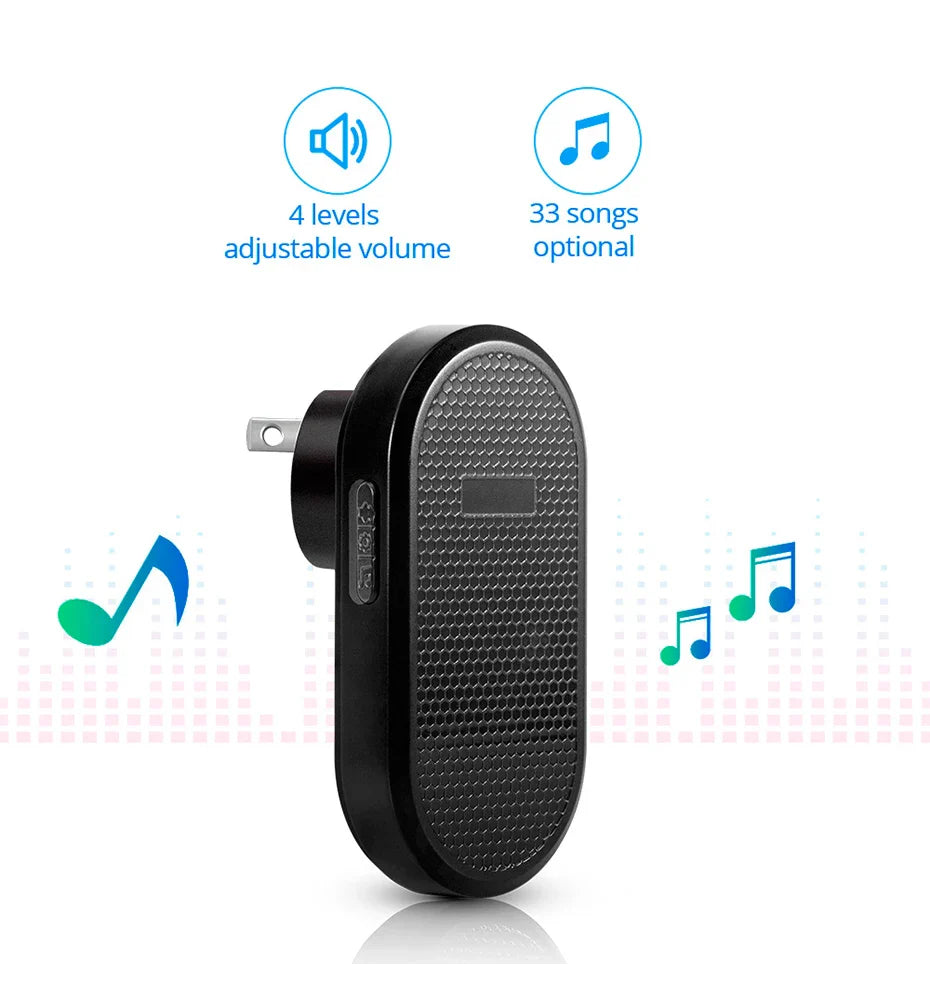 M558 Wireless Smart Doorbell — 32 Songs, 4-Level Volume, Easy Install Home Security Alarm