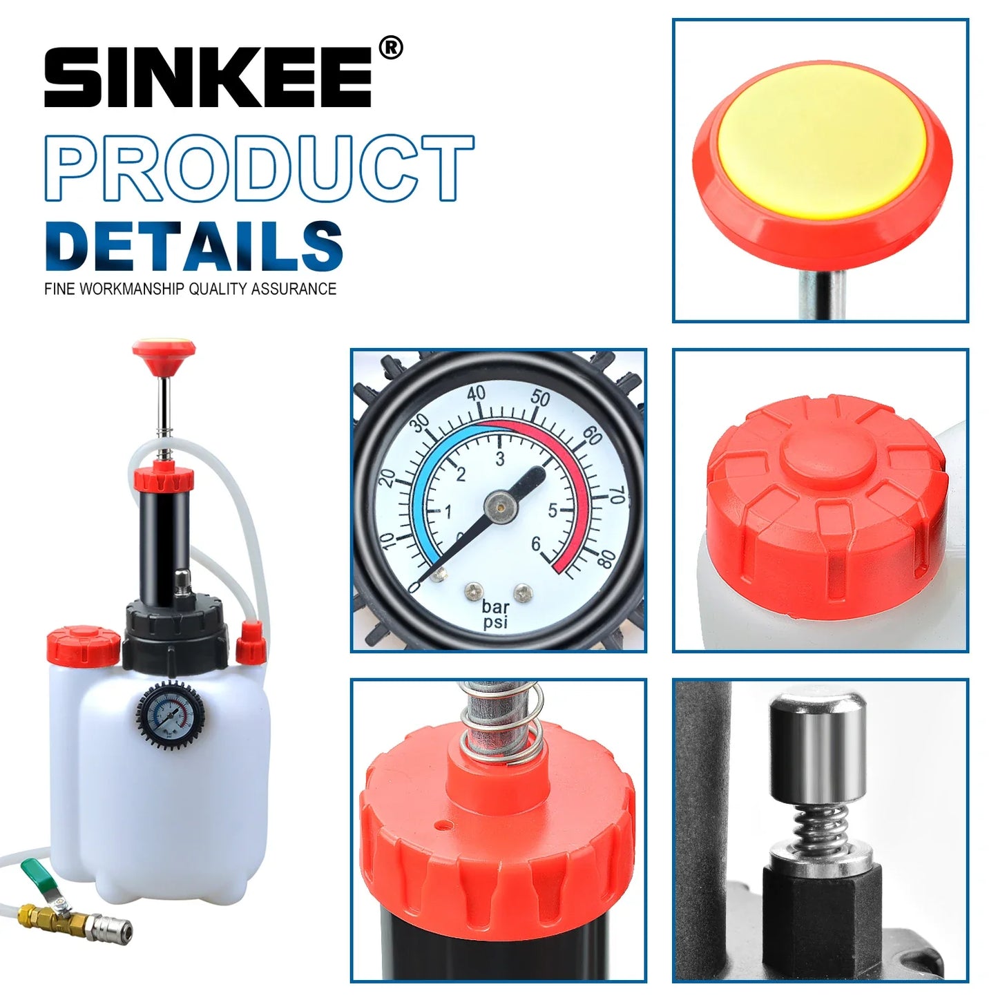 3L Manual Transmission Oil Filling System | Hand Pump & Pneumatic Automatic Gearbox Fluid Pump with Adapters