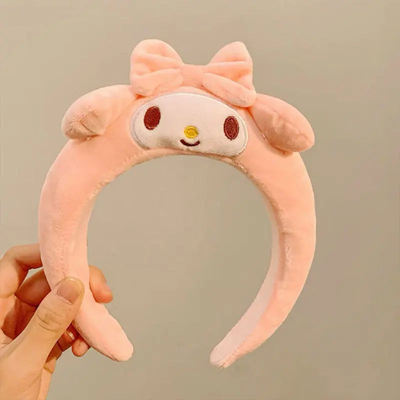 Sanrio Cartoon Hairband – Kuromi, My Melody, Pom Pom Purin & Cinnamoroll Plush Headband, Cute Hair Accessories for Girls Gift