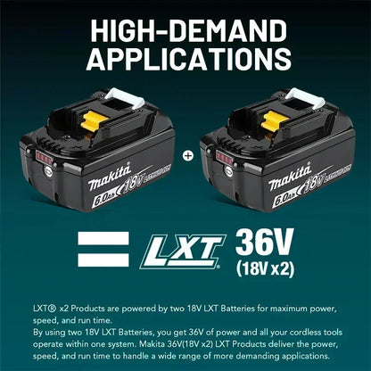 Genuine Makita 6AH BL1860 18V Li-Ion Battery — Replacement for BL1850 & BL1840, Compatible with 18V Screwdrivers, BMS TPCELL