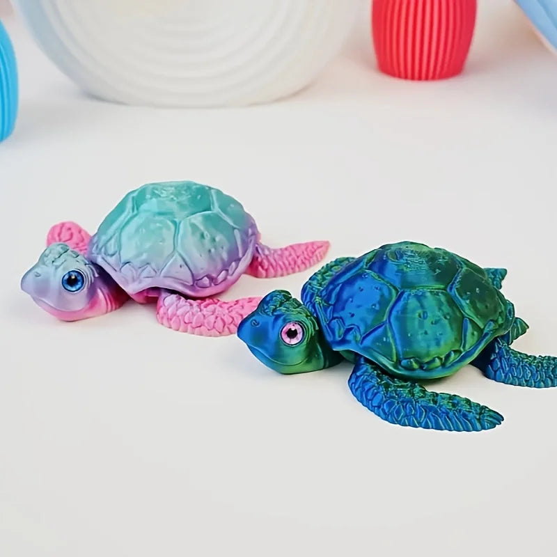3D Printed Turtle Ornament - Cute Home Decor Collectible for Halloween & Christmas