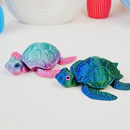 3D Printed Turtle Ornament - Cute Home Decor Collectible for Halloween & Christmas