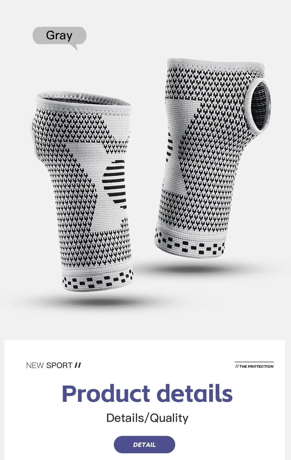 Adjustable Gym Wristband & Palm Guard — Sports Wrist Support Brace with Compression Gloves for Carpal Tunnel