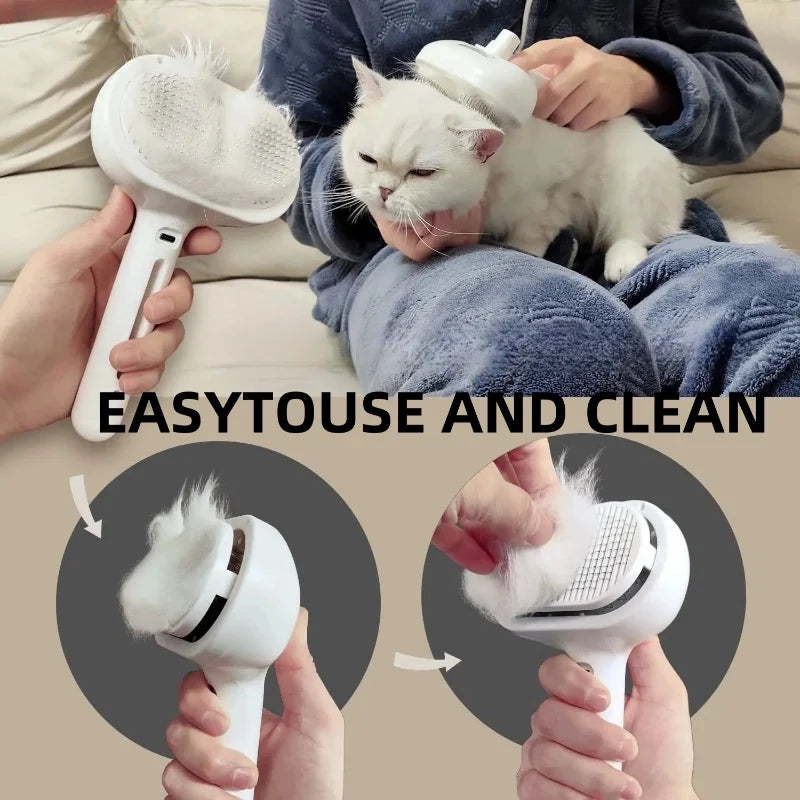 Pet Grooming Comb Spray - Remove Floating Hair, Prevent Static Electricity for Long-Haired Dogs and Cats, Styling Aid