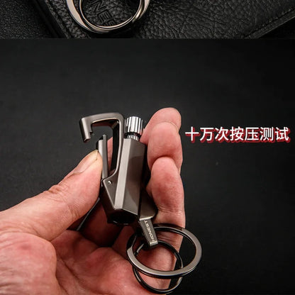 Outdoor Multifunctional Keychain Lighter — Portable Metal Kerosene Ignition Tool for Camping